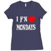 i f'n heart  mondays girls Ladies Fitted T-Shirt