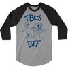 peanut butter and jelly bff 3/4 Sleeve Shirt