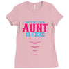 Have No Fear Aunt Is Here Ladies Fitted T-Shirt