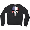 skull u.s.a. back Crewneck Sweatshirt
