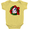 christmas wreath bluebie bust by bluekazenate Baby Onesie
