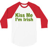 kiss me i'm irish 3/4 Sleeve Shirt