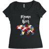mama bear floral Women's Triblend Scoop T-shirt