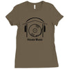 house music Ladies Fitted T-Shirt
