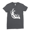 deer antler with buck forest Ladies Fitted T-Shirt