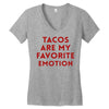 Tacos Are My Favorite Emotion Women's V-Neck T-Shirt