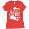 what would macgyver do humor Ladies Fitted T-Shirt