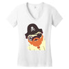 pug in a crew Women's V-Neck T-Shirt