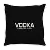 vodka connecting people Throw Pillow