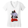 clockwork stewie Women's V-Neck T-Shirt
