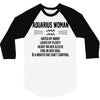 Aquarius Woman 3/4 Sleeve Shirt
