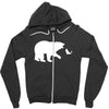 Bear Fishing Zipper Hoodie