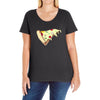 Pizza Slice Little Ladies Curvy T-Shirt