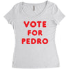 vote for pedro Women's Triblend Scoop T-shirt