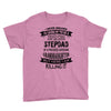 Super Cool Stepdad Of A Freaking Awesome Granddaughter Youth Tee