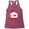 i love house music Racerback Tank