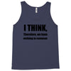 i think funny t shirt humor geek humor smart tee Tank Top