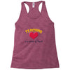 teaching is a work of heart Racerback Tank