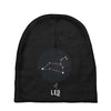 Leo Zodiac Sign Minimal Design Baby Beanies