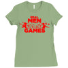 real men and women play games Ladies Fitted T-Shirt