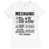 Mechanic Ladies Fitted T-Shirt