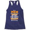 all men are created equal but only the best are born in january Racerback Tank