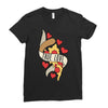 true love pizza slice Ladies Fitted T-Shirt
