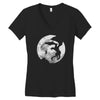 moon dovahkiin Women's V-Neck T-Shirt