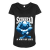 skinhead a way of life blue ideal birthday gift present. Maternity Scoop Neck T-shirt