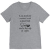good book and coffee rectangle V-Neck Tee