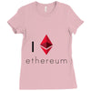 I Love Ethereum Ladies Fitted T-Shirt