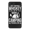 love whiskey and camping! iPhone 7 Plus Case