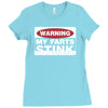 warning my farts Ladies Fitted T-Shirt