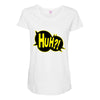 huh bang pow boom splat carto Maternity Scoop Neck T-shirt