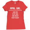 April Girl Ladies Fitted T-Shirt