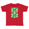 sad alien and daisy nineties grunge pattern Toddler T-shirt