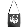panda bear sticker vinyl decal   cute animal art car window bumper Adjustable Strap Totes