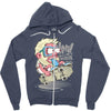 nerd attack Zipper Hoodie
