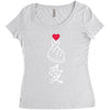Japanese Love Women's Triblend Scoop T-shirt