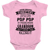 Super Cool Pop Pop Of A Freaking Awesome Grandson Baby Onesie