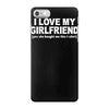 i love my girlfriend funny iPhone 7 Case