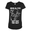 moo bitch Maternity Scoop Neck T-shirt