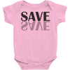 save black Baby Bodysuit