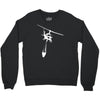uh 1 huey air attack helicopter vinyl decal fire fighting cdf usfs Crewneck Sweatshirt