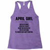 April Girl Hated By Many Racerback Tank