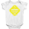 warning may...talking about fishing Baby Onesie
