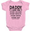 I Love You Daddy Baby Bodysuit