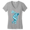 astronaut discus throwing Women's V-Neck T-Shirt