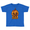 mad halloween pumpkin Toddler T-shirt