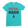 devil inside Ladies Fitted T-Shirt